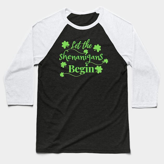 Funny st patrick day Baseball T-Shirt by Kenizio 